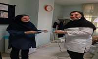  تقدیر سرپرست دهان و دندان از دندانپزشک و دستیار مرکز حصار چوپان